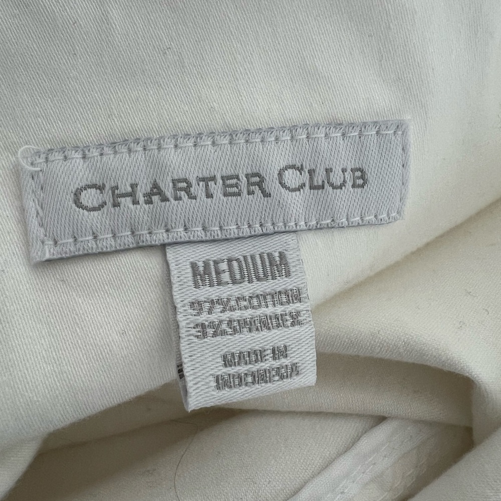 Charter Club Cream Trench Coat with Button Accents - Picture 7 of 7
